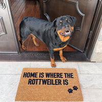 Home Is Where the Rottweiler Is Doormat