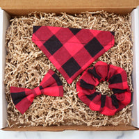 Red Plaid Gift Box