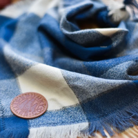 Sky Blue Plaid Bandana
