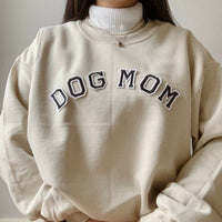 Cream Dog Mom Sweater