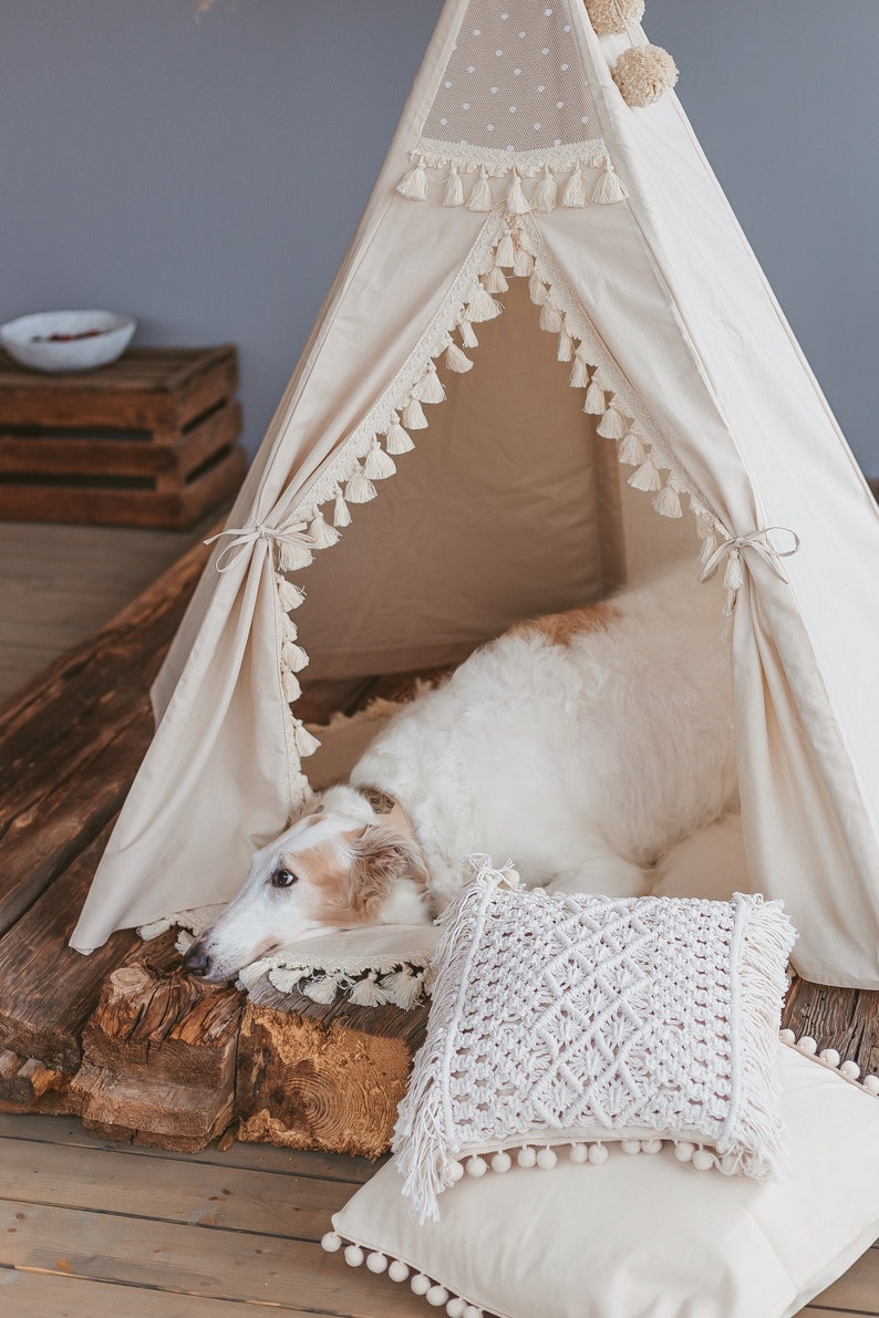 teepee tent for pets Teepee Dog Bed – The Dog's Human