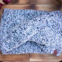 Winter Grey Infinity Scarf