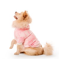 Pink Tie Dye Dog Hoodie