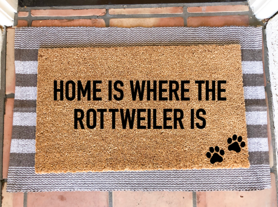 Home Is Where the Rottweiler Is Doormat