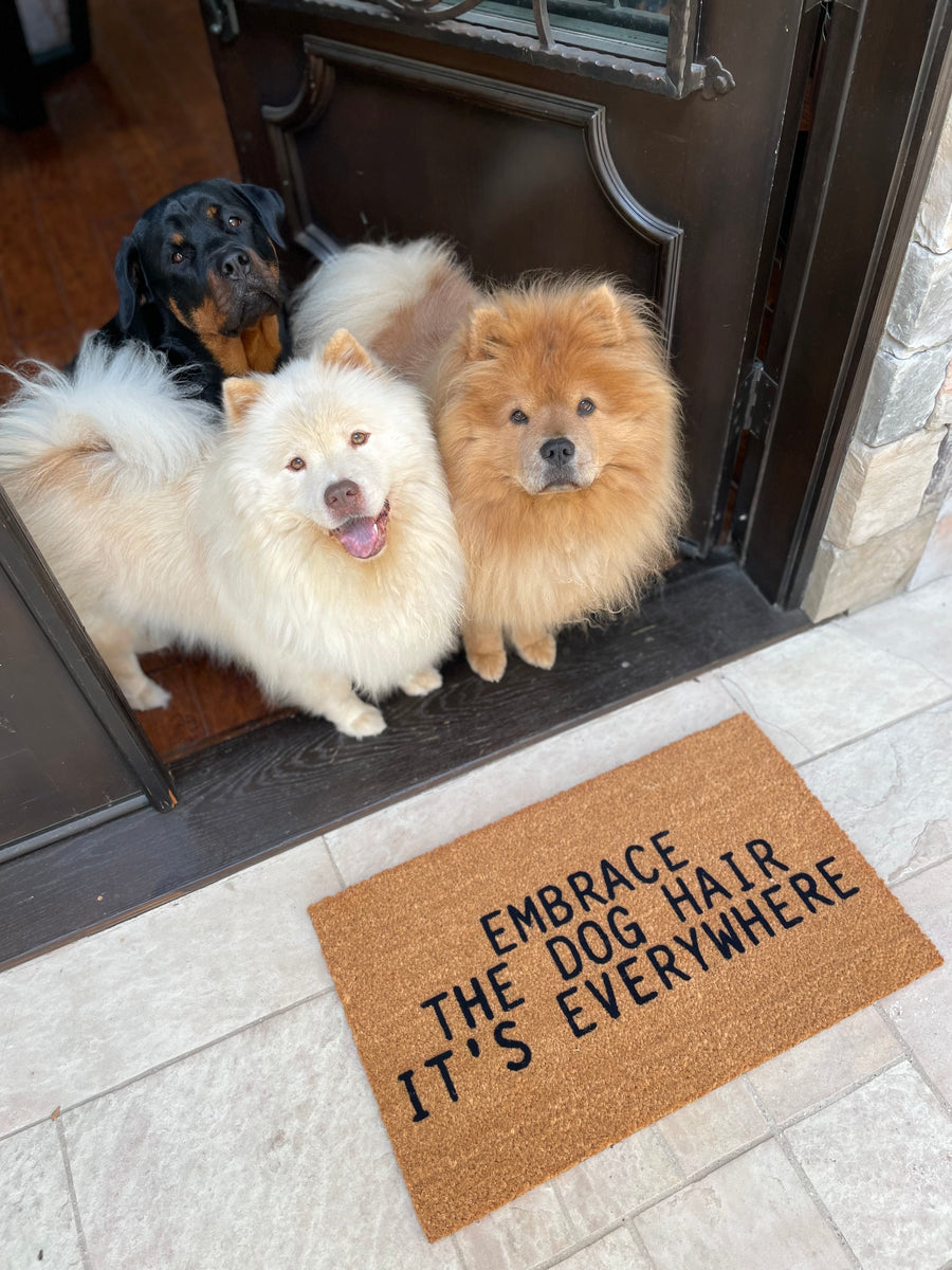 Embrace The Dog Hair Doormat