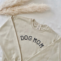 Cream Dog Mom Sweater